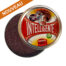 photo boite en aluminium ronde contenant de l pate intelligente rouge pailletee.